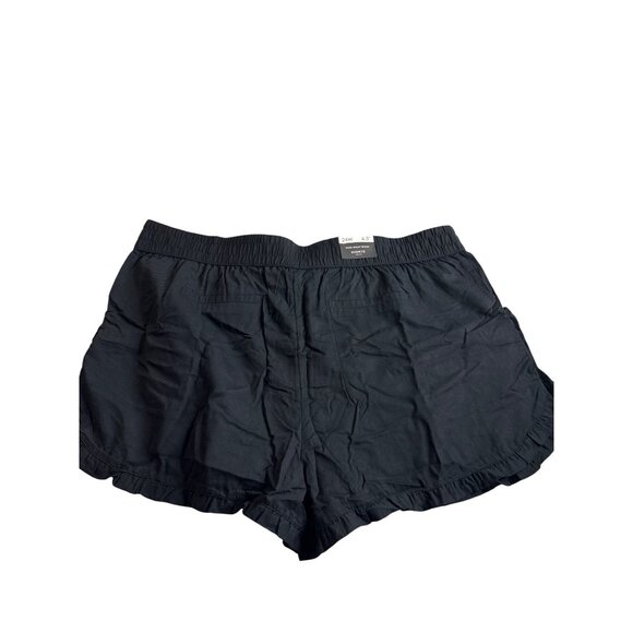 Who What Wear Womens Anthracite Black High Rise Ruffle Hem Shorts 24W Cotton - Picture 2 of 6